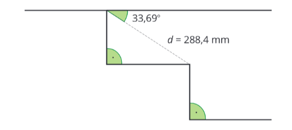 <p class="text" dir="auto">Marek staví schody. Dělníkům dal povel, že z hrany schodu je další hrana spodního schodu viděna v hloubkovém úhlu <span data-katex="true" class="latex">33,69^{\circ}</span> a vzdálenost mezi hranami musí být přesně 288,4 mm. Jaká bude výška schodu? Vejde se Markovi na schod celá noha, pokud je jeho noha dlouhá <span data-katex="true" class="latex">27 \mathrm{~cm}</span>?</p><figure class="d-block p-8 bg-gray-100 rounded-4 my-2"><div class="d-flex justify-content-center align-items-center"><a href="files/imports/42/image-1700123359824" target="_blank"><div><figcaption style="color: black;"></figcaption></div></a></div></figure>